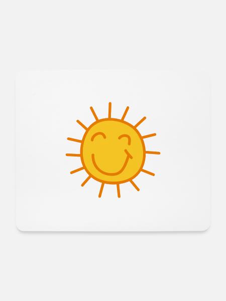Sonnenschein Comic - Mousepad (Querformat) - Weiß