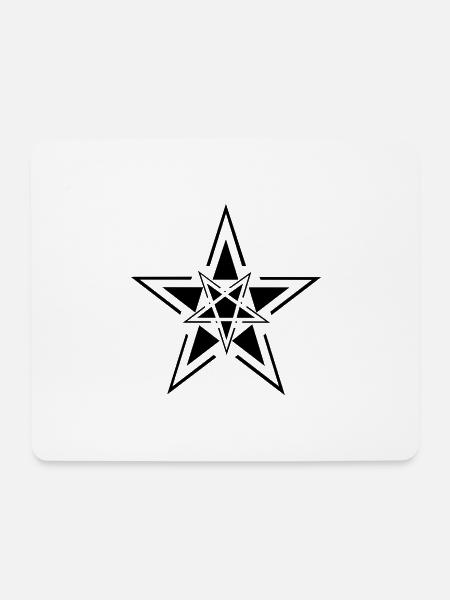 Pentagramm sp - Mousepad (Querformat) - Weiß