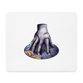 Main de zombie sur la fenêtre d’Ophelia Hall - Tapis de souris (format paysage) - blanc - Devant