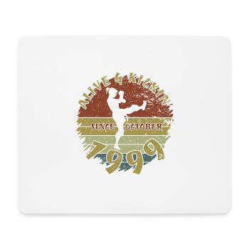 25. Geburtstag Alive and kickin since 10/1999 - Mousepad (Querformat) - Weiß - Vorne
