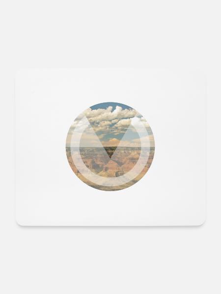 V-Landscape - Mousepad (Querformat) - Weiß