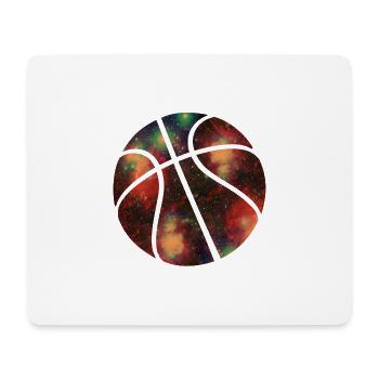 basketball galaxy - Mouse Pad (horizontal) - white - Front