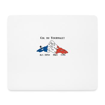 Tourmalet - Mousepad (Querformat) - Weiß - Vorne