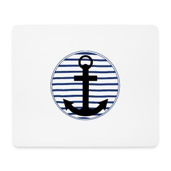 Marinière Bretagne - Tapis de souris (format paysage) - blanc - Devant