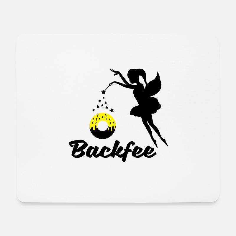 backfee - Mousepad (Querformat) - Weiß
