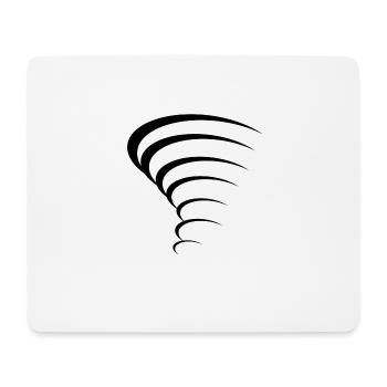 Conception de tornade - Tapis de souris (format paysage) - blanc - Devant