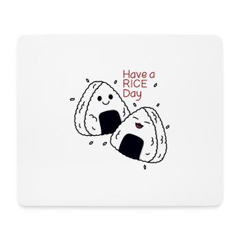 Have a Rice Day - Mouse Pad (horizontal) - white - Front