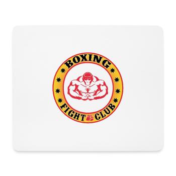 Conception de club de combat de boxe - Tapis de souris (format paysage) - blanc - Devant