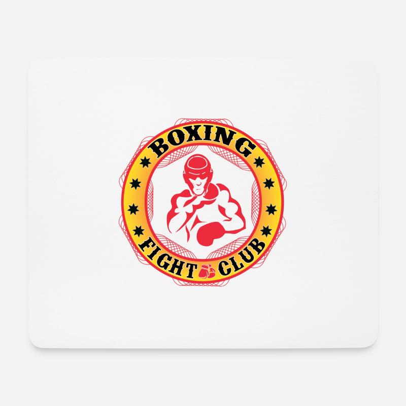 Boxing Fight Club Design - Mousepad (Querformat) - Weiß