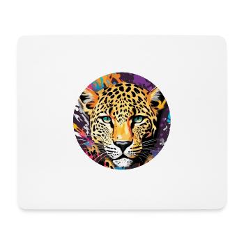 Léopard / guépard / Animal / Animal imprimé / motif - Tapis de souris (format paysage) - blanc - Devant