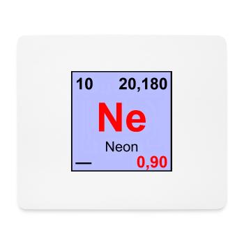 10 Neon - Mousepad (Querformat) - Weiß - Vorne