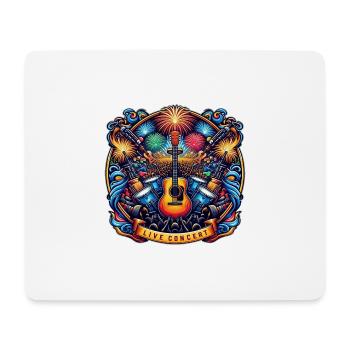 Live Concert Logo - Mousepad (Querformat) - Weiß - Vorne