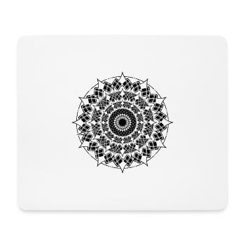 Mandala - Mousepad (Querformat) - Weiß - Vorne