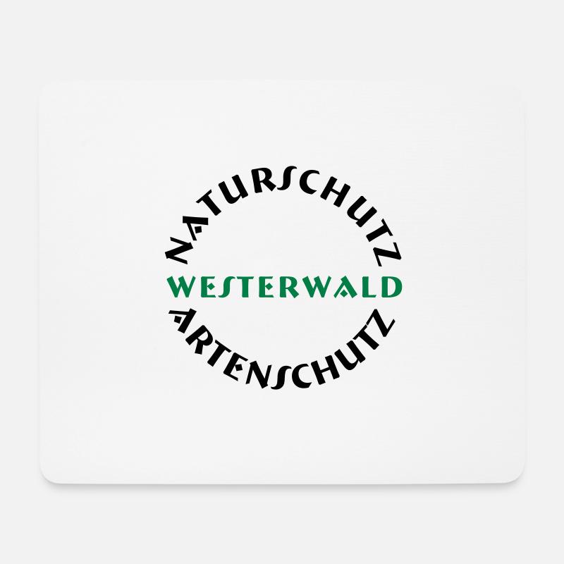 naturschutz westerwald - Mousepad (Querformat) - Weiß