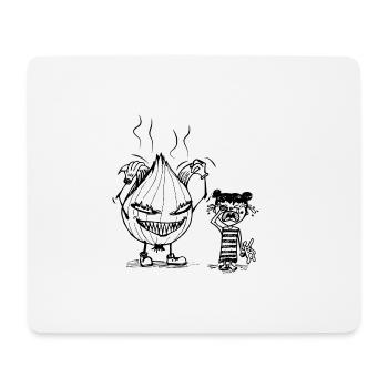 ZWIEBEL - Mousepad (Querformat) - Weiß - Vorne