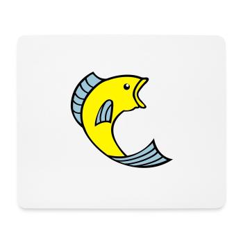 poisson 002 - Tapis de souris (format paysage) - blanc - Devant
