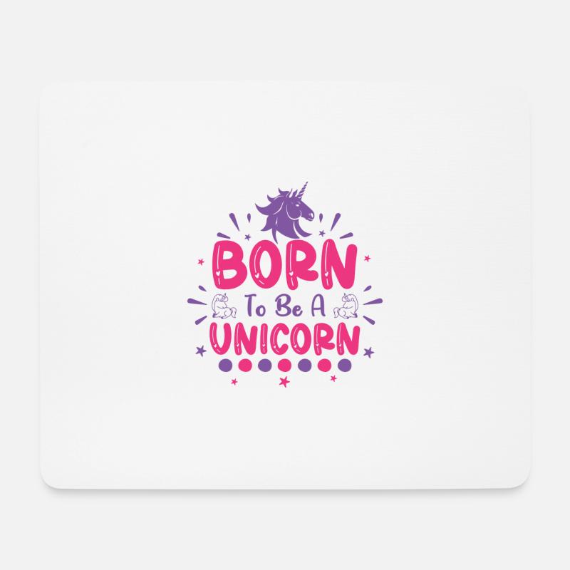 Born To Be A Unicorn 01 - Mouse Pad (horizontal) - white