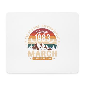 March 1983 43rd Anniversary Gift March 1983 - Mouse Pad (horizontal) - white - Front
