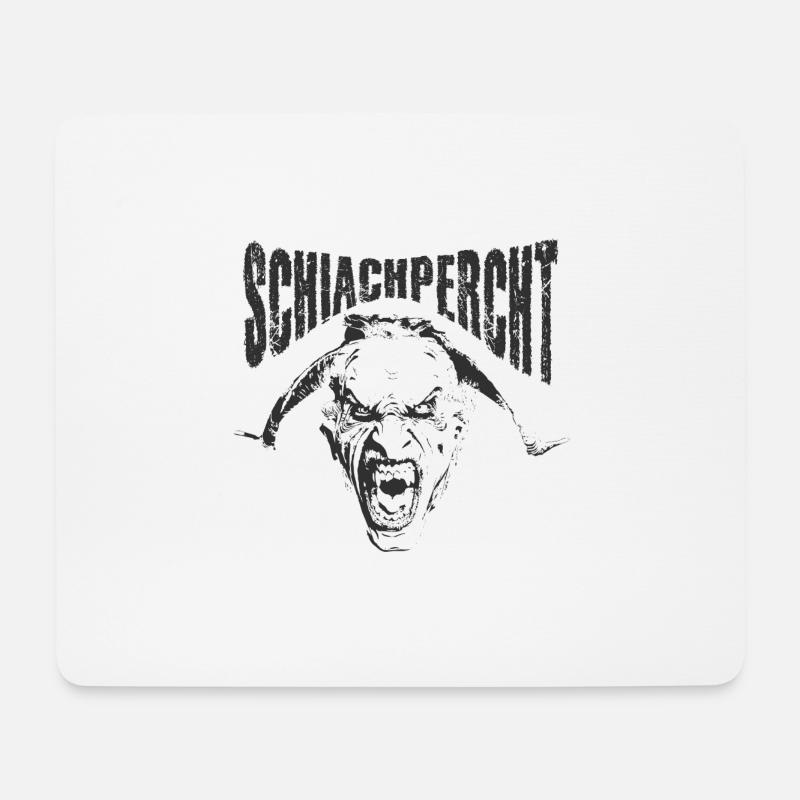 Percht Schiachpercht Shirt Geschenk - Mousepad (Querformat) - Weiß