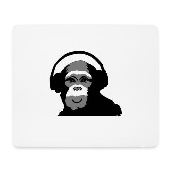 sourire de singe - Tapis de souris (format paysage) - blanc - Devant