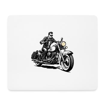 Motorrad Logo / Bike / Zweirad / Fahrzeug / Motors - Mousepad (Querformat) - Weiß - Vorne