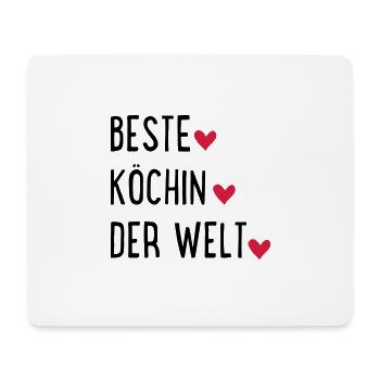 Beste Köchin der Welt - Mousepad (Querformat) - Weiß - Vorne
