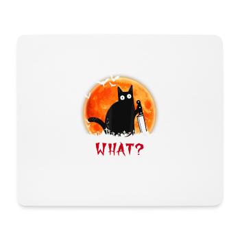 Cadeau de Halloween de chemise de chats d'horreur - Tapis de souris (format paysage) - blanc - Devant