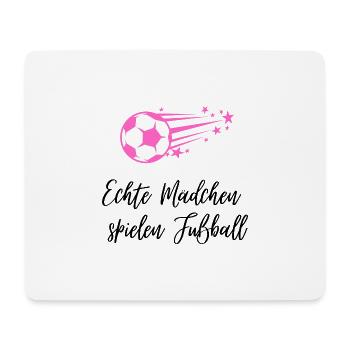 Fußball - Mousepad (Querformat) - Weiß - Vorne