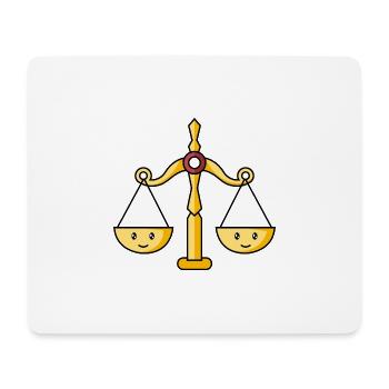 Sternzeichen Waage - Mousepad (Querformat) - Weiß - Vorne