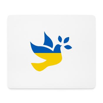 Krieg in der Ukraine - Friedenstaube - Mousepad (Querformat) - Weiß - Vorne