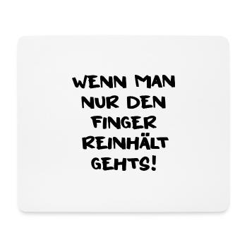 Anbaden Eisbader cooler Winterschwimmer-Spruch - Mousepad (Querformat) - Weiß - Vorne