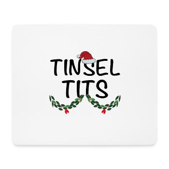 Jingle Balls And Tinsel Tits Funny Matching Christ - Mousepad (Querformat) - Weiß - Vorne