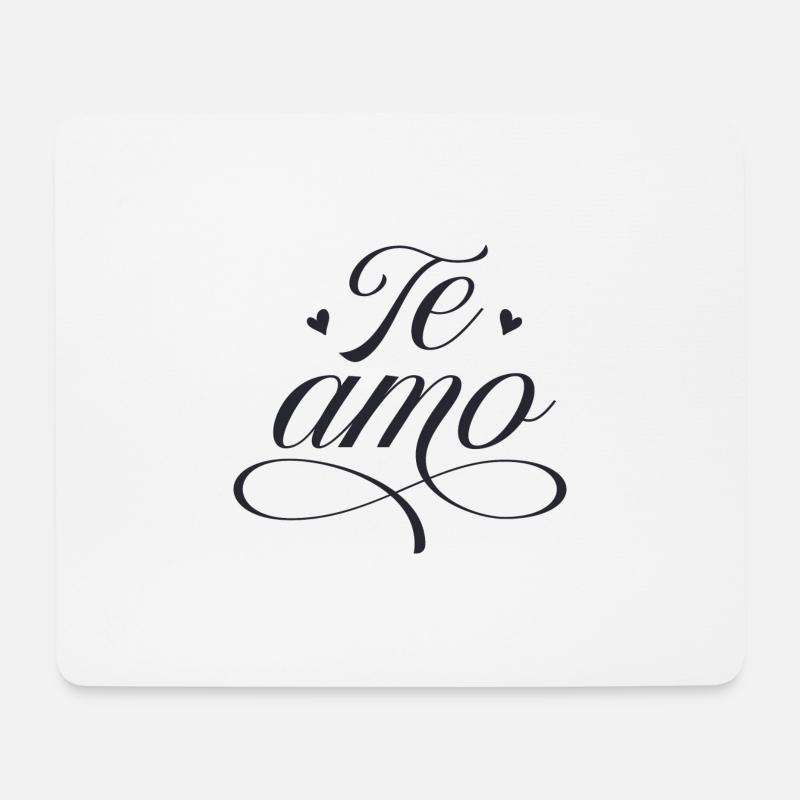 Te amo - Mouse Pad (horizontal) - white