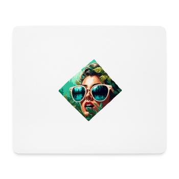 Rockabilly / Pin-up Girl / Frauenpower / 50er - Mousepad (Querformat) - Weiß - Vorne