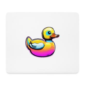 Canard en caoutchouc / canard en caoutchouc / eau / baignoire - Tapis de souris (format paysage) - blanc - Devant