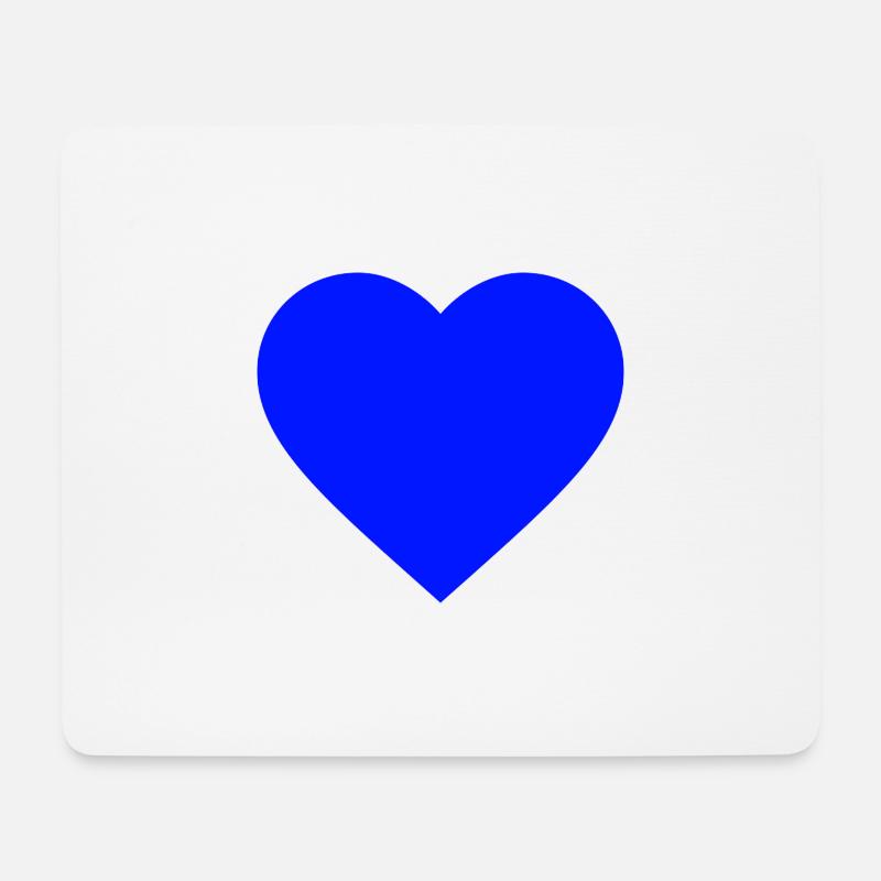 the blue heart - Mousepad (Querformat) - Weiß