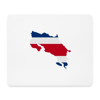 Carte du Costa Rica - Tapis de souris (format paysage) - blanc - Devant