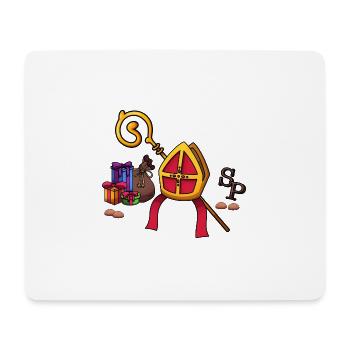 Éléments de Sinterklaas - Tapis de souris (format paysage) - blanc - Devant