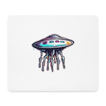 Alien / Vaisseau spatial / OVNI / Zone 51 / Tout / Mars - Tapis de souris (format paysage) - blanc - Devant