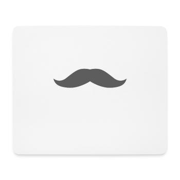 Schnauzbart 17, Schnurrbart, Bart, lustiger Bart - Mousepad (Querformat) - Weiß - Vorne
