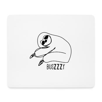 sleeping sloth - Mouse Pad (horizontal) - white - Front