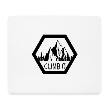 escalade - Tapis de souris (format paysage) - blanc - Devant