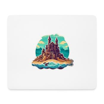 Sandcastle / Building / Playing / Castle / Holiday - Mouse Pad (horizontal) - white - Front