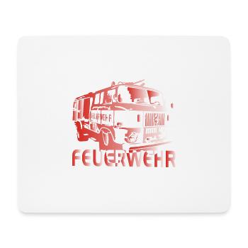 W50 Feuerwehr Spritze IFA - Mousepad (Querformat) - Weiß - Vorne