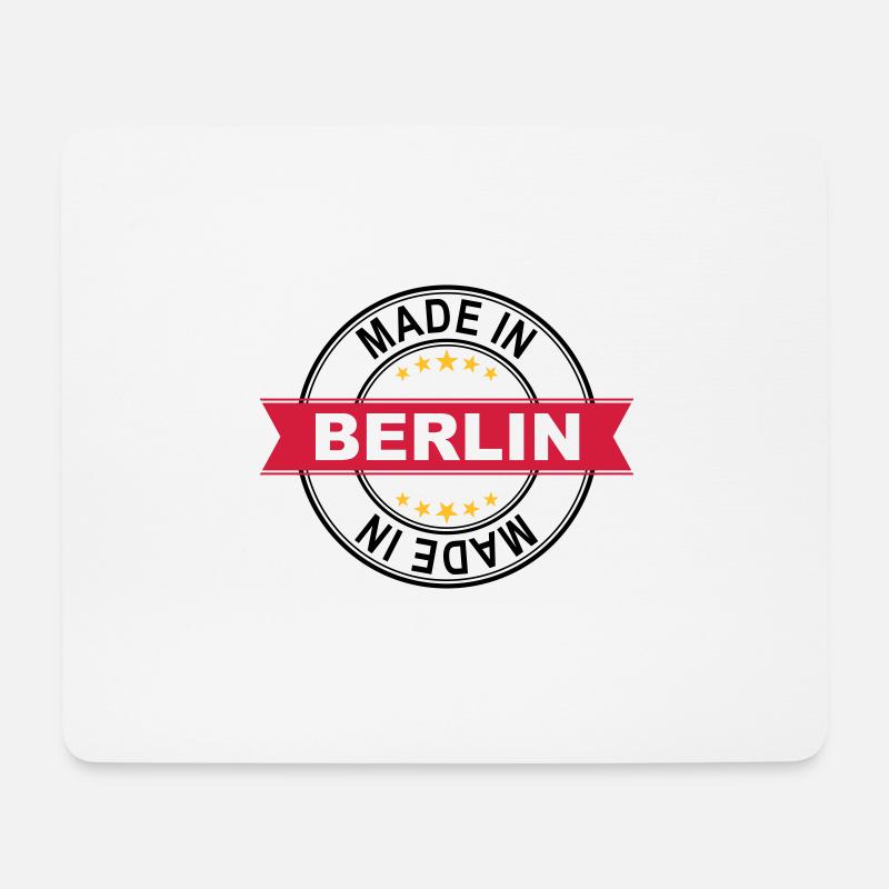 Made in Berlin - Mousepad (Querformat) - Weiß