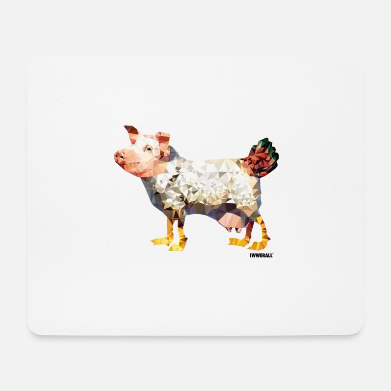 Egg-laying wool milk sow - Mouse Pad (horizontal) - white