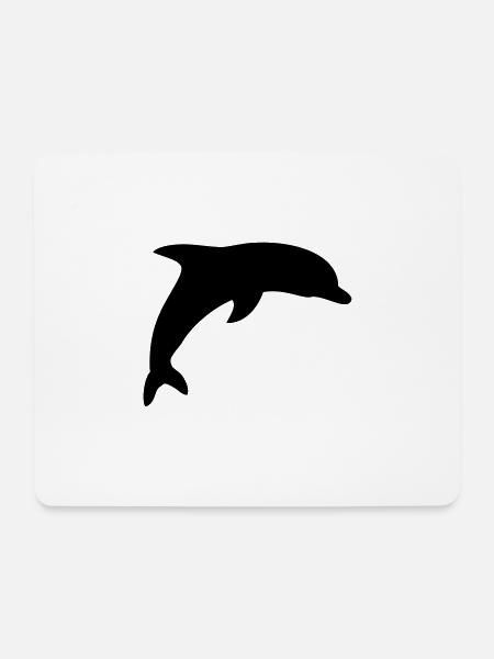 dolphin - Mouse Pad (horizontal) - white