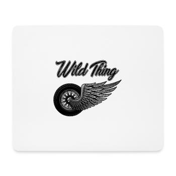 Wild Thing Motorrad Flügel Frau Geschenkidee - Mousepad (Querformat) - Weiß - Vorne