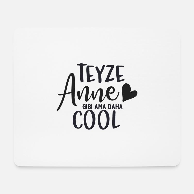 Teyze Anne gibi ama daha - Mouse Pad (horizontal) - white