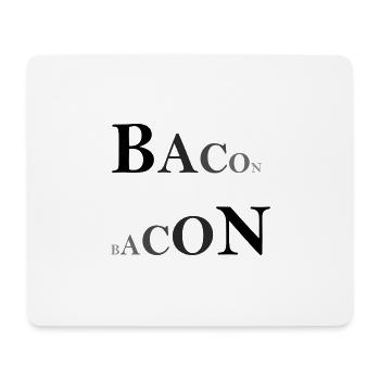 Bacon doppelt - Mousepad (Querformat) - Weiß - Vorne